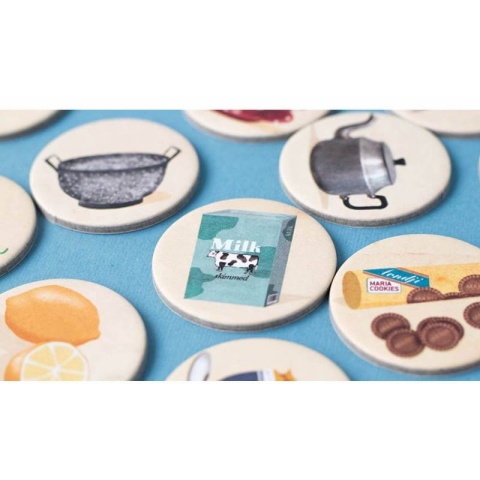 Gra obserwacyjna Londji Where is the Cheese? żetony z mlekiem