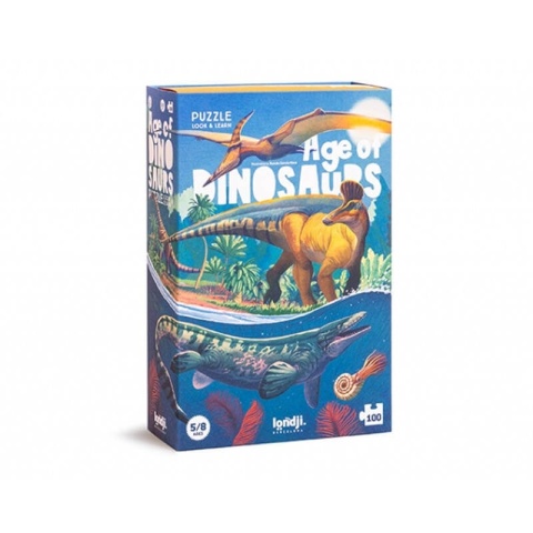 Puzzle i gra obserwacyjna Londji Age of dinosaurs opakowanie