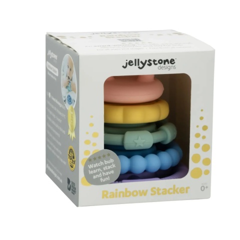 Silikonowy gryzak piramida Jellystone Gelato  w opakowaniu