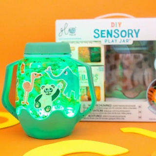 Słoik sensoryczny Glo Pals zestaw z figurkami Fun Fillers