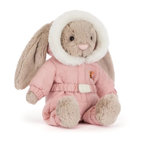 Króliczek w Kombinezonie Zimowym Jellycat Snow Suit bok