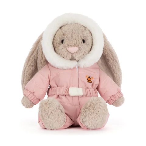 Króliczek w Kombinezonie Zimowym Jellycat Snow Suit przód