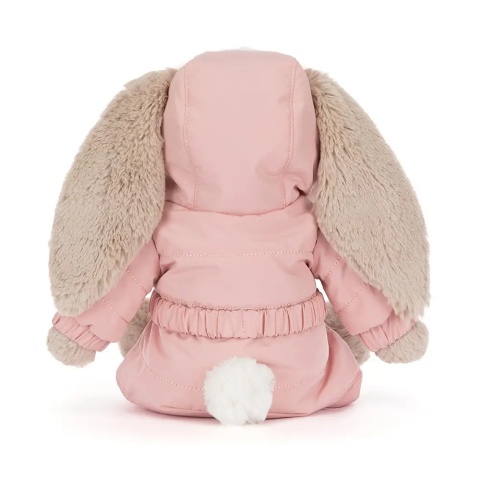 Króliczek w Kombinezonie Zimowym Jellycat Snow Suit tył