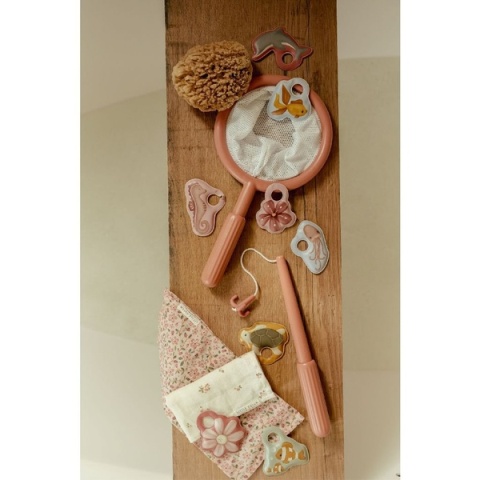 Łowienie Rybek Little Dutch Gra Zręcznościowa Różowa wszystkie elementy