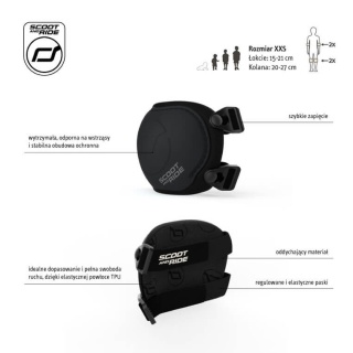 Zestaw Ochraniaczy dla dzieci SCOOTANDRIDE Black XXS