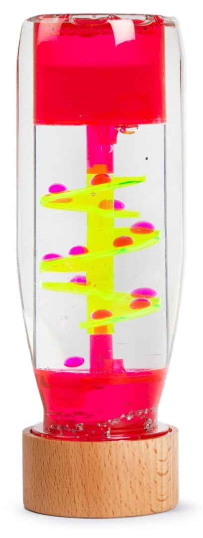 Różowa Butelka sensoryczna dwufazowa Petit Boum Move Spirala