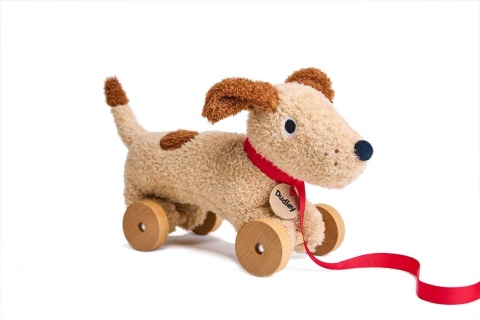 Piesek na kółkach do ciągnięcia ThreadBear Design Dudley