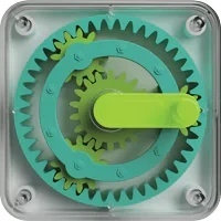 Sensoryczna kostka na magnes - Koła Zębate - Play Tab Fat Brain Toys