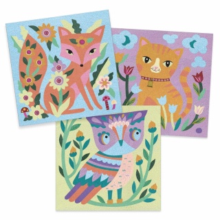 Zestaw artystyczny z piaskiem Djeco światła ogrodu