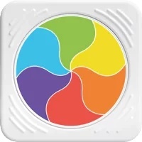 Sensoryczna kostka Tęczowe Kółeczko - Play Tab Fat Brain Toys