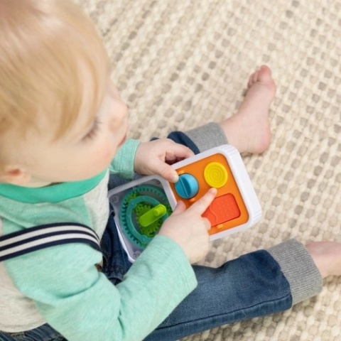Sensoryczna kostka Przełączniki - Play Tab Fat Brain Toys dziecko