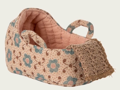 Różowe Nosidło dla Myszek Maileg w Kwiaty