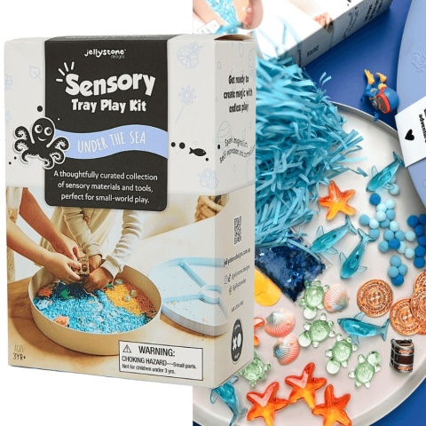 Wkład do tacki sensorycznej Play Tray Jellystone Podwodny Świat elementy