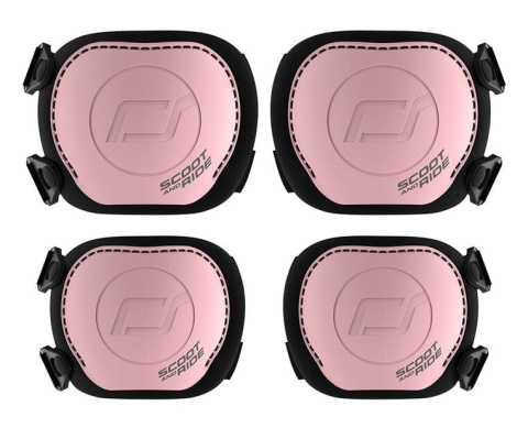 Zestaw Ochraniaczy dla dzieci SCOOTANDRIDE Rose XXS przód