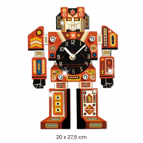 Zestaw do samodzielnego tworzenia Djeco Zegar Robot złożony