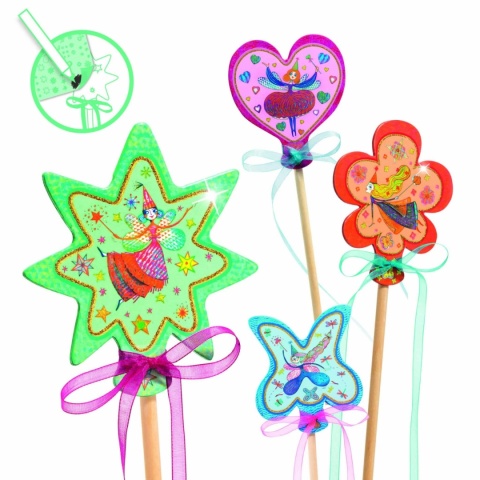 Zestaw do samodzielnego tworzenia Djeco czarodziejskie różdżki gotowe różdżki