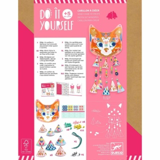 Zestaw do samodzielnego tworzenia Djeco dzwonek wietrzny kot