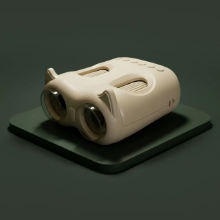 Beżowy Mikroskop z funkcją lornetki KidLupe