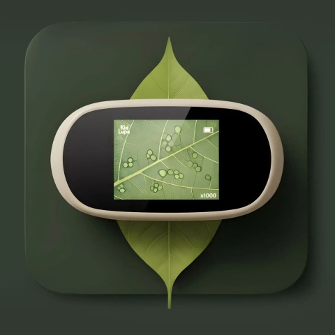 Beżowy Mikroskop z funkcją lornetki KidLupe obraz