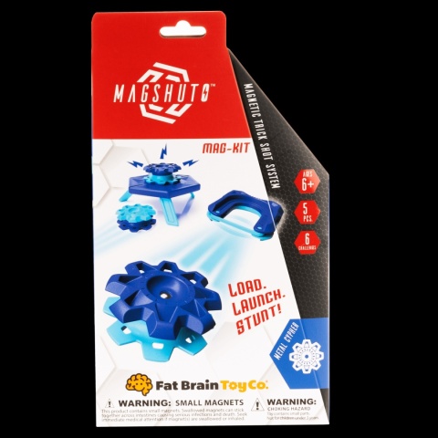 Niebieski Ognisty Zestaw Startowy Fat Brain Toy Co. MagShuto w opakowaniu