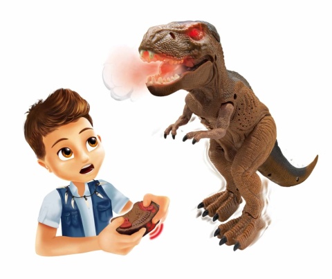 Dinozaur T-REX Buki zdalnie sterowany świecące oczy