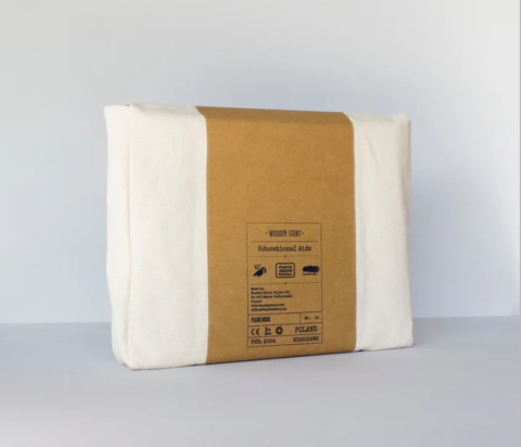 Drewniana tacka do pisania w piasku z akcesoriami Montessori