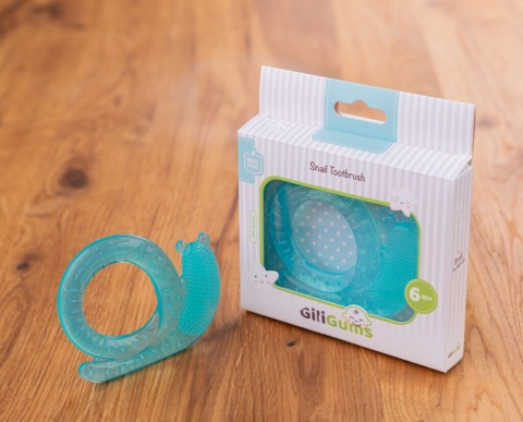 Szczoteczka ślimak GiliGums  opakowanie