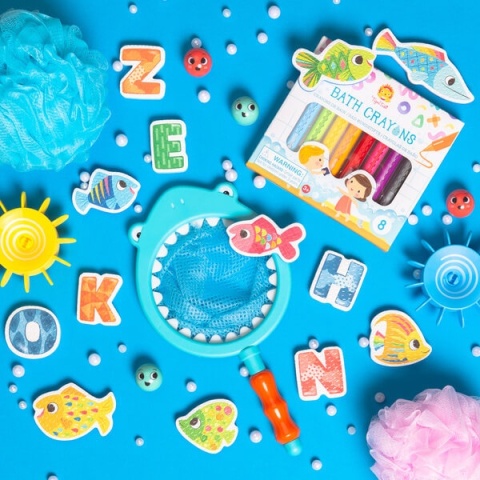 Kredki do kąpieli Tiger Tribe sitko do zabawek