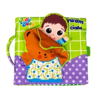Sensoryczna książka JollyBaby odkrywam części ciała