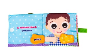 Sensoryczna książka JollyBaby odkrywam części ciała