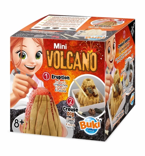Mini wulkan Buki erupcja i odkopywanie opakowanie