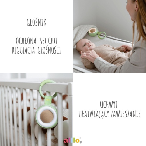 Odtwarzacz MP3 Alilo CocoNap W1 zielony głośnik