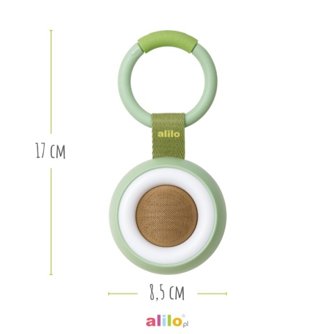 Odtwarzacz MP3 Alilo CocoNap W1 zielony wymiar