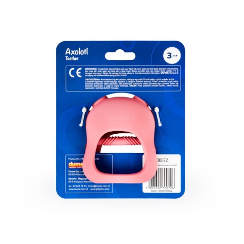 Różowy Gryzak Aksolotl GiliGums tył opakowania