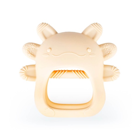 Beżowy Gryzak Aksolotl GiliGums przód