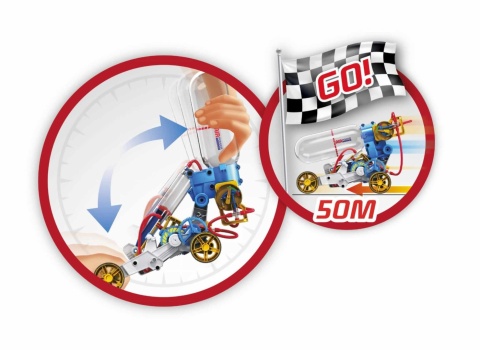 Samochód z napędem powietrznym Buki prędkość do 50m