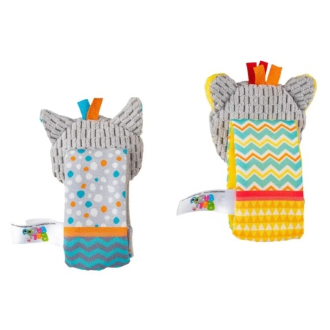 Grzechotka na rękę BaliBaZoo zwierzątka  tył