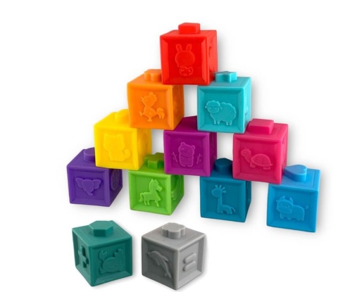 Sensoryczne klocki Dumel zwierzątka