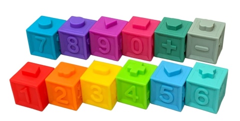 Sensoryczne klocki Dumel cyferki