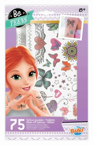 Tatuaże brokatowe Buki