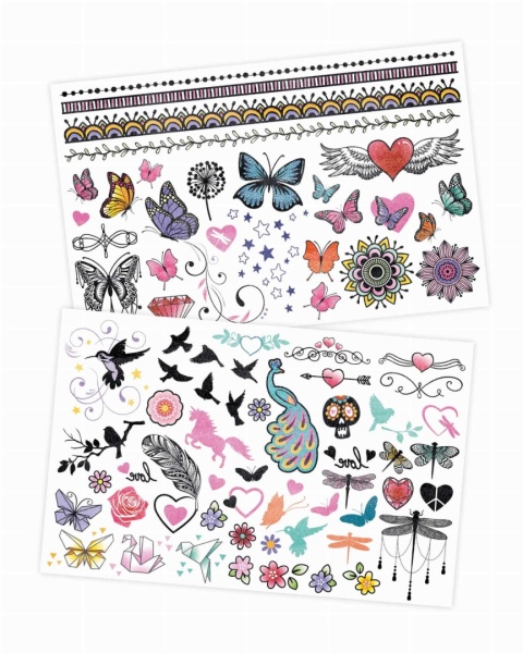 Tatuaże brokatowe Buki wzory