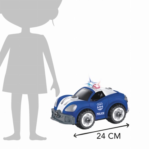 Zdalnie sterowany wóz policyjny Buki wymiar