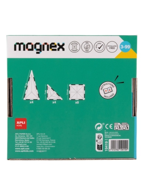 Klocki magnetyczne Apli Kids 16 elementów