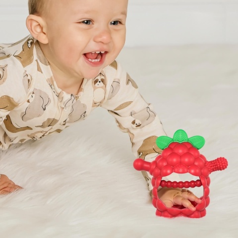 Różowy Gryzak Silikonowy RaZbaby