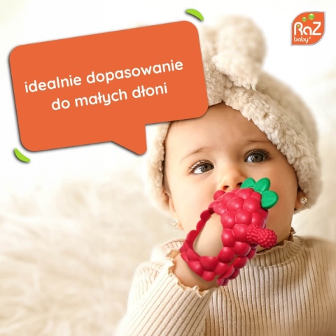 Niebieski Gryzak Silikonowy RaZbaby idealny dla noworodków