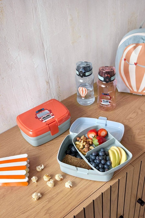 Zestaw Śniadaniowy Lassig Lunchbox i Tritanowa Butelka Wóz Strażacki