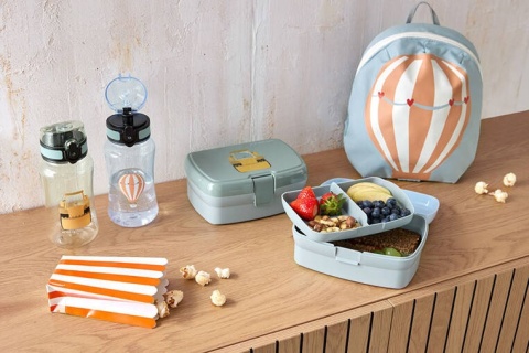 produkty Lassig - bidony, śniadaniówki i plecak
