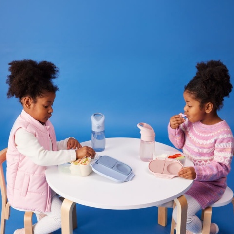 Zielona butelka ze słomką B.Box 380 ml Spearmint z lunchbox