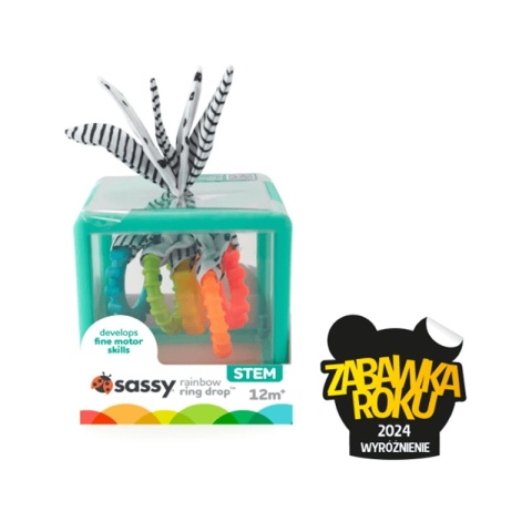 Kostka sensoryczna Montessori Sassy zabawka roku