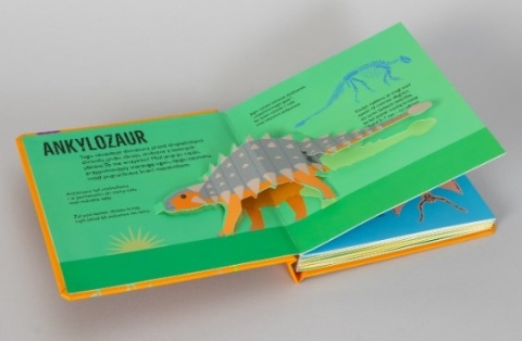 Książka Dinozaury pop-up Jupi Jo środek